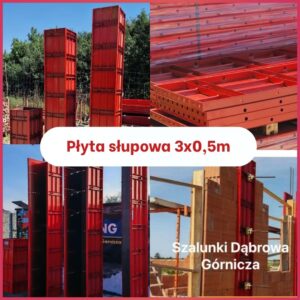 Płyta słupowa 3x0,5m komplet