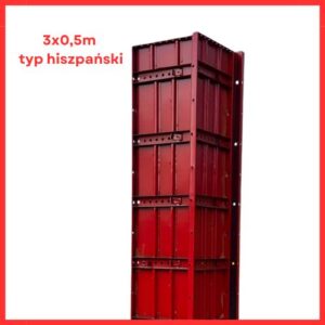 Płyta słupowa 3x0,5m typ hiszpański komplet