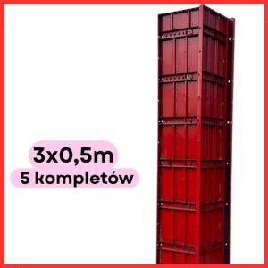 Płyta słupowa 3x0,5m typ hiszpański 5 kompletów PROMOCJA