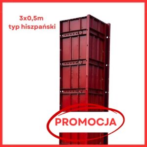 Płyta słupowa 3×0,5m typ hiszpański używana PROMOCJA